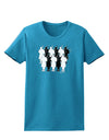 Eleven Pipers Piping Womens Dark T-Shirt-TooLoud-Turquoise-X-Small-Davson Sales