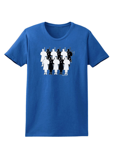 Eleven Pipers Piping Womens Dark T-Shirt-TooLoud-Royal-Blue-X-Small-Davson Sales