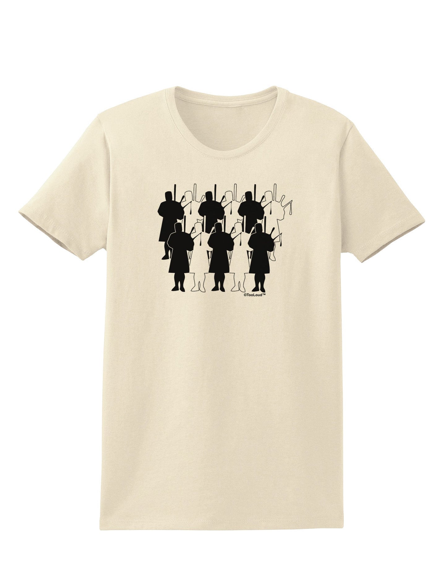 Eleven Pipers Piping Womens T-Shirt-Womens T-Shirt-TooLoud-Natural-X-Small-Davson Sales