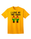 Embrace Diversity: I Love My Two Dads LGBT Adult T-Shirt Collection-Mens T-shirts-TooLoud-Gold-Small-Davson Sales