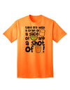 Embrace Life's Essence with a Dash of Humor: Discover the Take Life with a Grain of Salt and a Shot of Tequila Adult T-Shirt by TooLoud-Mens T-shirts-TooLoud-Neon-Orange-Small-Davson Sales