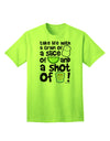 Embrace Life's Essence with a Dash of Humor: Discover the Take Life with a Grain of Salt and a Shot of Tequila Adult T-Shirt by TooLoud-Mens T-shirts-TooLoud-Neon-Green-Small-Davson Sales