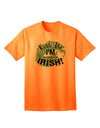 Embrace the Irish Spirit: 'I'm Pretending To Be Irish' Adult T-Shirt Collection-Mens T-shirts-TooLoud-Neon-Orange-Small-Davson Sales