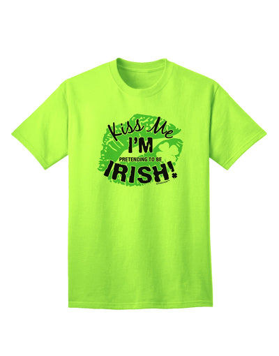Embrace the Irish Spirit: 'I'm Pretending To Be Irish' Adult T-Shirt Collection-Mens T-shirts-TooLoud-Neon-Green-Small-Davson Sales