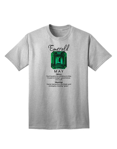 Emerald Birthstone Collection: Premium Adult T-Shirt-Mens T-shirts-TooLoud-AshGray-Small-Davson Sales