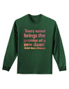 Emerson Sunset Quote Adult Long Sleeve Dark T-Shirt-Long Sleeve Shirt-TooLoud-Dark-Green-Small-Davson Sales