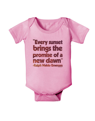 Emerson Sunset Quote Baby Romper Bodysuit-Baby Romper-TooLoud-Pink-06-Months-Davson Sales