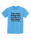 Emerson Sunset Quote Childrens T-Shirt-Childrens T-Shirt-TooLoud-Aquatic-Blue-X-Small-Davson Sales