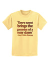 Emerson Sunset Quote Childrens T-Shirt-Childrens T-Shirt-TooLoud-Daffodil-Yellow-X-Small-Davson Sales