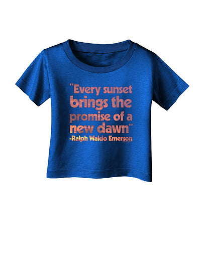 Emerson Sunset Quote Infant T-Shirt Dark-Infant T-Shirt-TooLoud-Royal-Blue-06-Months-Davson Sales