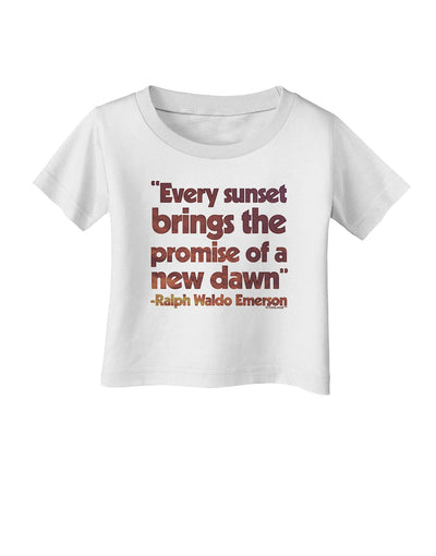 Emerson Sunset Quote Infant T-Shirt-Infant T-Shirt-TooLoud-White-06-Months-Davson Sales