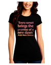 Emerson Sunset Quote Juniors Petite Crew Dark T-Shirt-Womens T-Shirt-TooLoud-Black-Juniors Fitted Small-Davson Sales