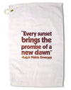 Emerson Sunset Quote Premium Cotton Golf Towel - 16" x 25"-Golf Towel-TooLoud-Davson Sales