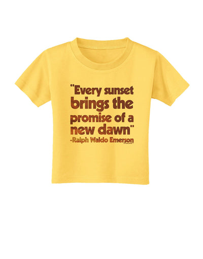 Emerson Sunset Quote Toddler T-Shirt-Toddler T-Shirt-TooLoud-Yellow-2T-Davson Sales