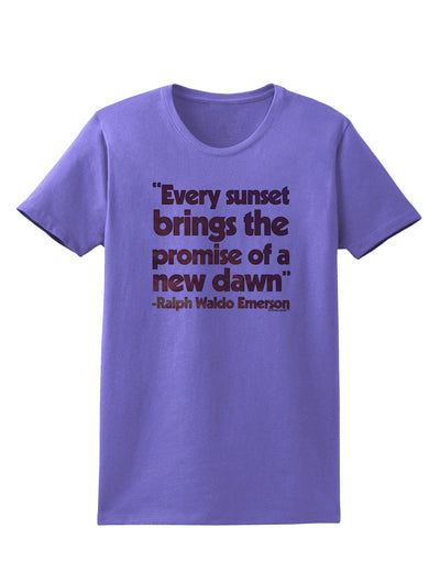 Emerson Sunset Quote Womens T-Shirt-Womens T-Shirt-TooLoud-Violet-X-Small-Davson Sales