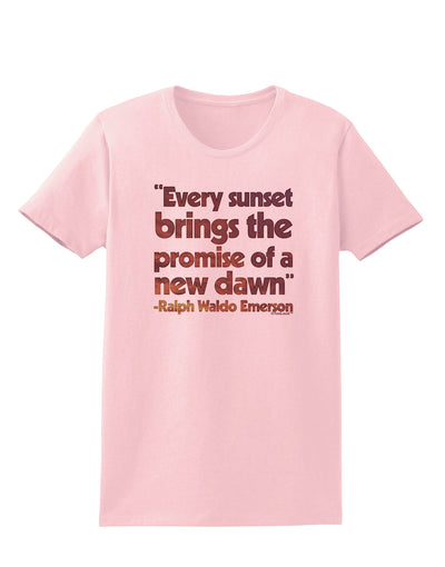 Emerson Sunset Quote Womens T-Shirt-Womens T-Shirt-TooLoud-PalePink-X-Small-Davson Sales