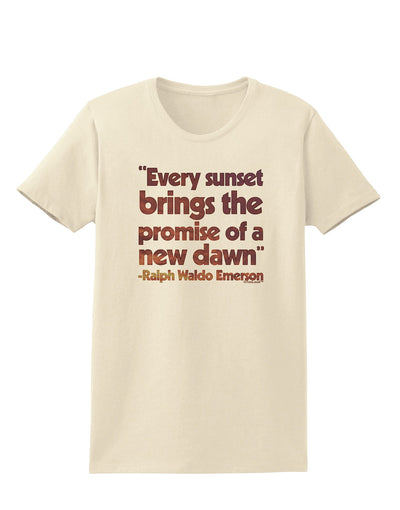 Emerson Sunset Quote Womens T-Shirt-Womens T-Shirt-TooLoud-Natural-X-Small-Davson Sales