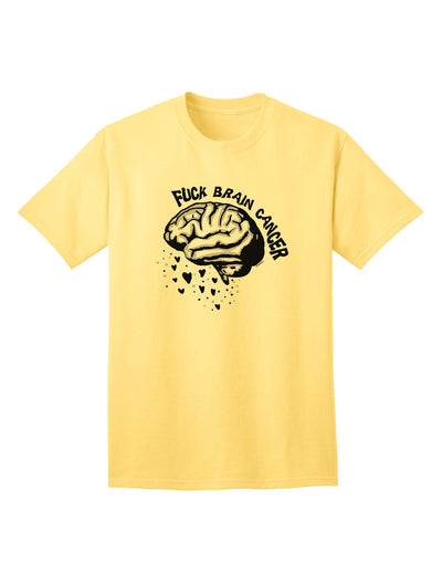 Empower Your Cause with the Brain Cancer Awareness Adult T-Shirt by TooLoud-Mens T-shirts-TooLoud-Yellow-Small-Davson Sales