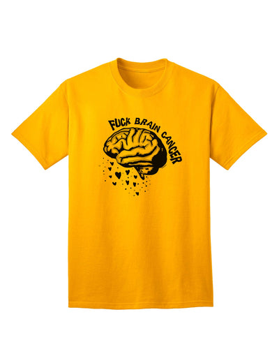 Empower Your Cause with the Brain Cancer Awareness Adult T-Shirt by TooLoud-Mens T-shirts-TooLoud-Gold-Small-Davson Sales