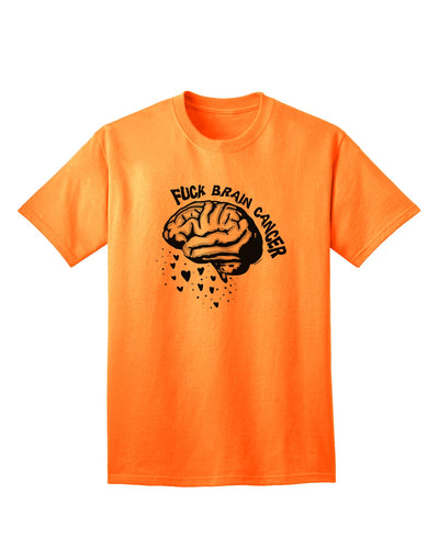 Empower Your Cause with the Brain Cancer Awareness Adult T-Shirt by TooLoud-Mens T-shirts-TooLoud-Neon-Orange-Small-Davson Sales