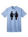 Empowering LGBT Adult T-Shirt: Lesbian Women Holding Hands-Mens T-shirts-TooLoud-Light-Blue-Small-Davson Sales