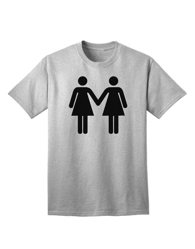 Empowering LGBT Adult T-Shirt: Lesbian Women Holding Hands-Mens T-shirts-TooLoud-AshGray-Small-Davson Sales