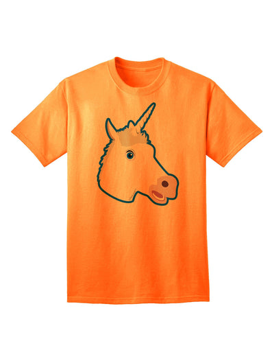 Enchanting Fanciful Unicorn Adult T-Shirt - A Must-Have for Fantasy Lovers-Mens T-shirts-TooLoud-Neon-Orange-Small-Davson Sales