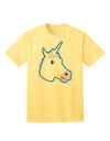 Enchanting Fanciful Unicorn Adult T-Shirt - A Must-Have for Fantasy Lovers-Mens T-shirts-TooLoud-Yellow-Small-Davson Sales