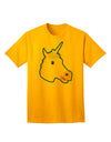 Enchanting Fanciful Unicorn Adult T-Shirt - A Must-Have for Fantasy Lovers-Mens T-shirts-TooLoud-Gold-Small-Davson Sales