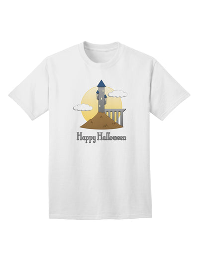 Enchanting Halloween Adult T-Shirt - Moonlit Wizard Tower-Mens T-shirts-TooLoud-White-Small-Davson Sales