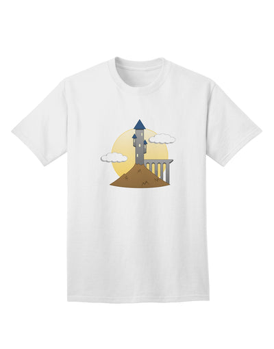 Enchanting Halloween Adult T-Shirt - Moonlit Wizard Tower-Mens T-shirts-TooLoud-White-Small-Davson Sales