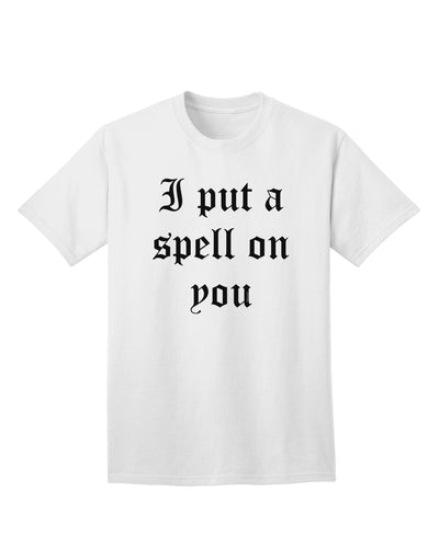 Enchanting Halloween Collection: 'I Put A Spell On You' - Premium Adult Text T-Shirt-Mens T-shirts-TooLoud-White-Small-Davson Sales