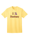 Enchanting 'I Love Fantasy' Adult T-Shirt - A Must-Have for Fantasy Enthusiasts-Mens T-shirts-TooLoud-Yellow-Small-Davson Sales