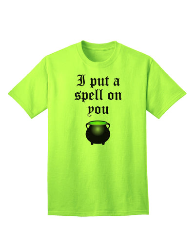 Enchanting 'I Put A Spell On You' Witches Cauldron - Halloween Adult T-Shirt Collection-Mens T-shirts-TooLoud-Neon-Green-Small-Davson Sales