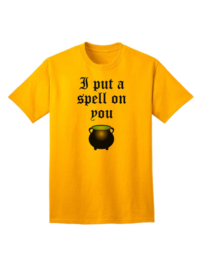 Enchanting 'I Put A Spell On You' Witches Cauldron - Halloween Adult T-Shirt Collection-Mens T-shirts-TooLoud-Gold-Small-Davson Sales