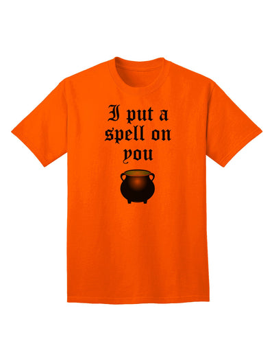 Enchanting 'I Put A Spell On You' Witches Cauldron - Halloween Adult T-Shirt Collection-Mens T-shirts-TooLoud-Orange-Small-Davson Sales