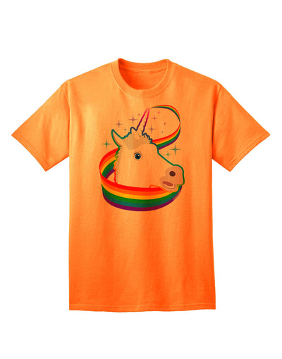 Enchanting Magical Horn Rainbow Unicorn - Premium Adult T-Shirt Collection-Mens T-shirts-TooLoud-Neon-Orange-Small-Davson Sales