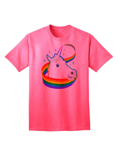 Enchanting Magical Horn Rainbow Unicorn - Premium Adult T-Shirt Collection-Mens T-shirts-TooLoud-Neon-Pink-Small-Davson Sales