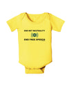 End Net Neutrality End Free Speech Baby Romper Bodysuit-Baby Romper-TooLoud-Yellow-06-Months-Davson Sales