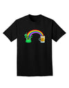 End Of The Rainbow - Beer Adult Dark T-Shirt-Mens T-Shirt-TooLoud-Black-Small-Davson Sales