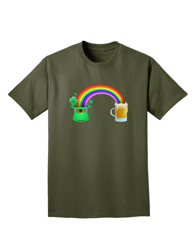 End Of The Rainbow - Beer Adult Dark T-Shirt-Mens T-Shirt-TooLoud-Military-Green-Small-Davson Sales