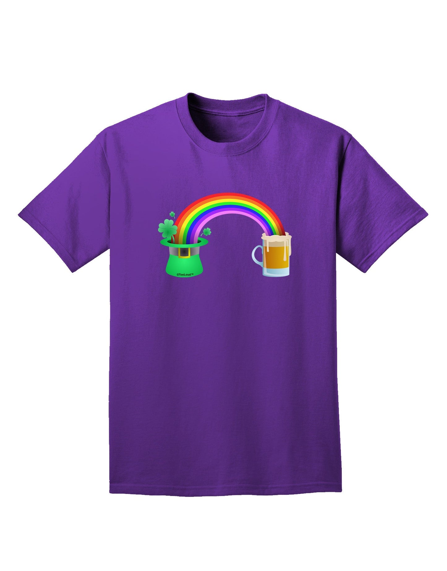 End Of The Rainbow - Beer Adult Dark T-Shirt-Mens T-Shirt-TooLoud-Purple-Small-Davson Sales