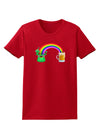 End Of The Rainbow - Beer Womens Dark T-Shirt-TooLoud-Red-X-Small-Davson Sales