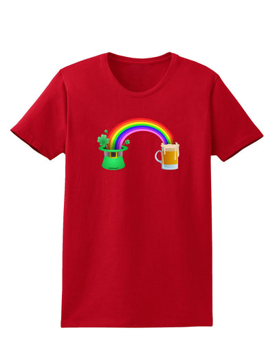 End Of The Rainbow - Beer Womens Dark T-Shirt-TooLoud-Red-X-Small-Davson Sales