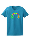 End Of The Rainbow - Beer Womens Dark T-Shirt-TooLoud-Turquoise-X-Small-Davson Sales