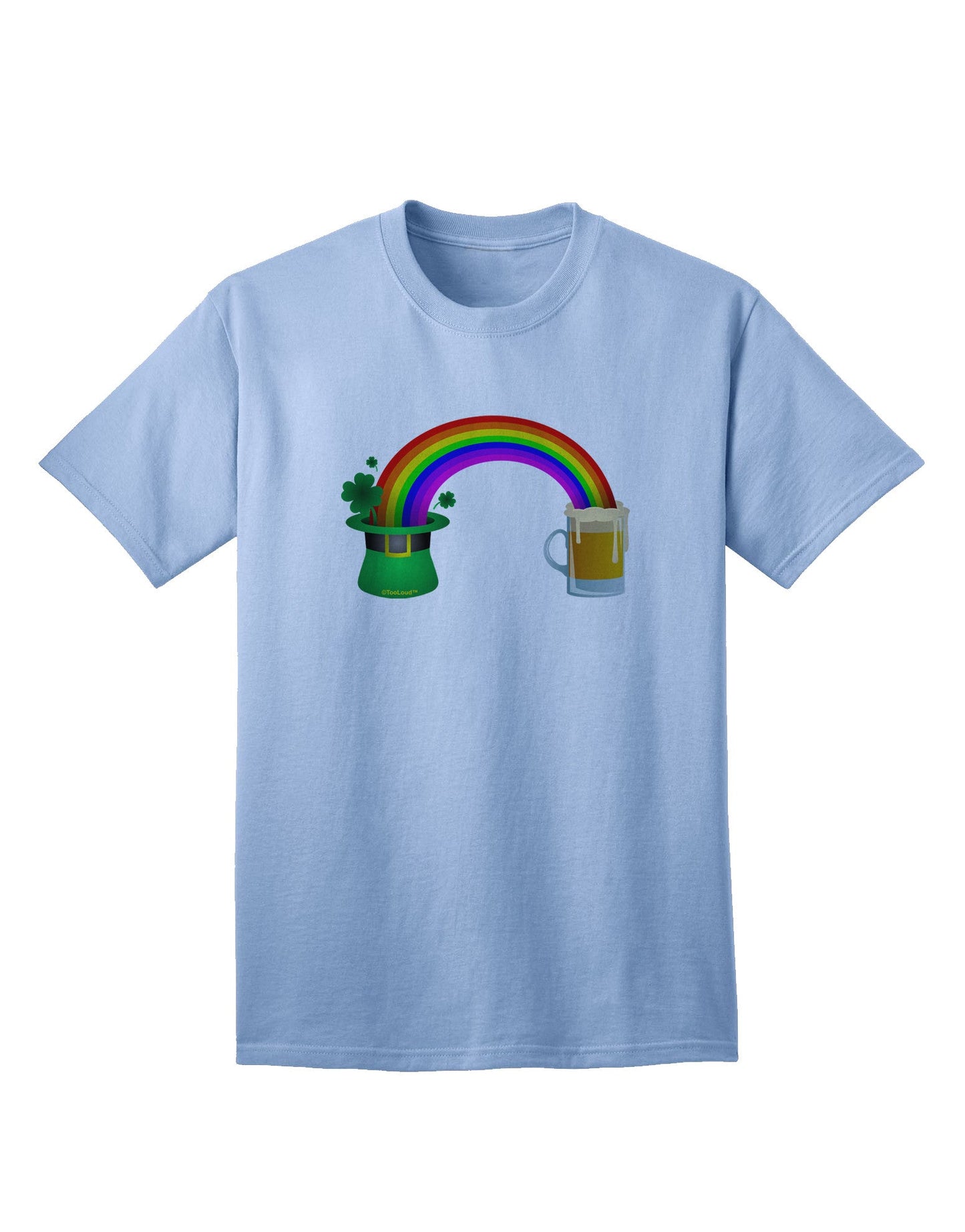 End Of The Rainbow - Premium Adult Beer-Themed T-Shirt Collection-Mens T-shirts-TooLoud-Light-Blue-Small-Davson Sales