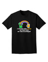 End Of The Rainbow Text Adult Dark T-Shirt-Mens T-Shirt-TooLoud-Black-Small-Davson Sales