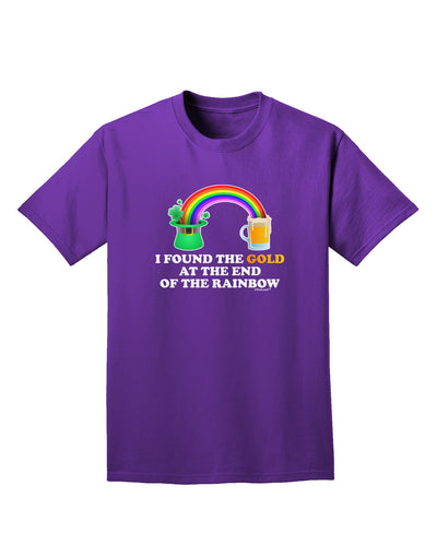 End Of The Rainbow Text Adult Dark T-Shirt-Mens T-Shirt-TooLoud-Purple-Small-Davson Sales