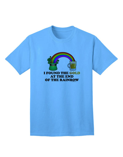 End Of The Rainbow Text - Premium Adult T-Shirt Collection-Mens T-shirts-TooLoud-Aquatic-Blue-Small-Davson Sales