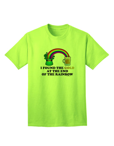 End Of The Rainbow Text - Premium Adult T-Shirt Collection-Mens T-shirts-TooLoud-Neon-Green-Small-Davson Sales